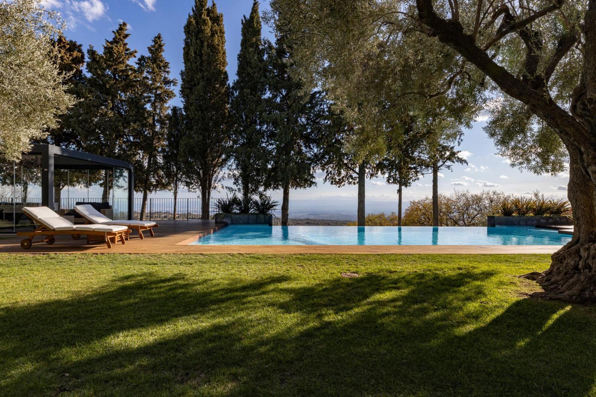 Scialaj Villa Di Lusso Sull'Etna Con Piscina E Vista Mare Ragalna 外观 照片