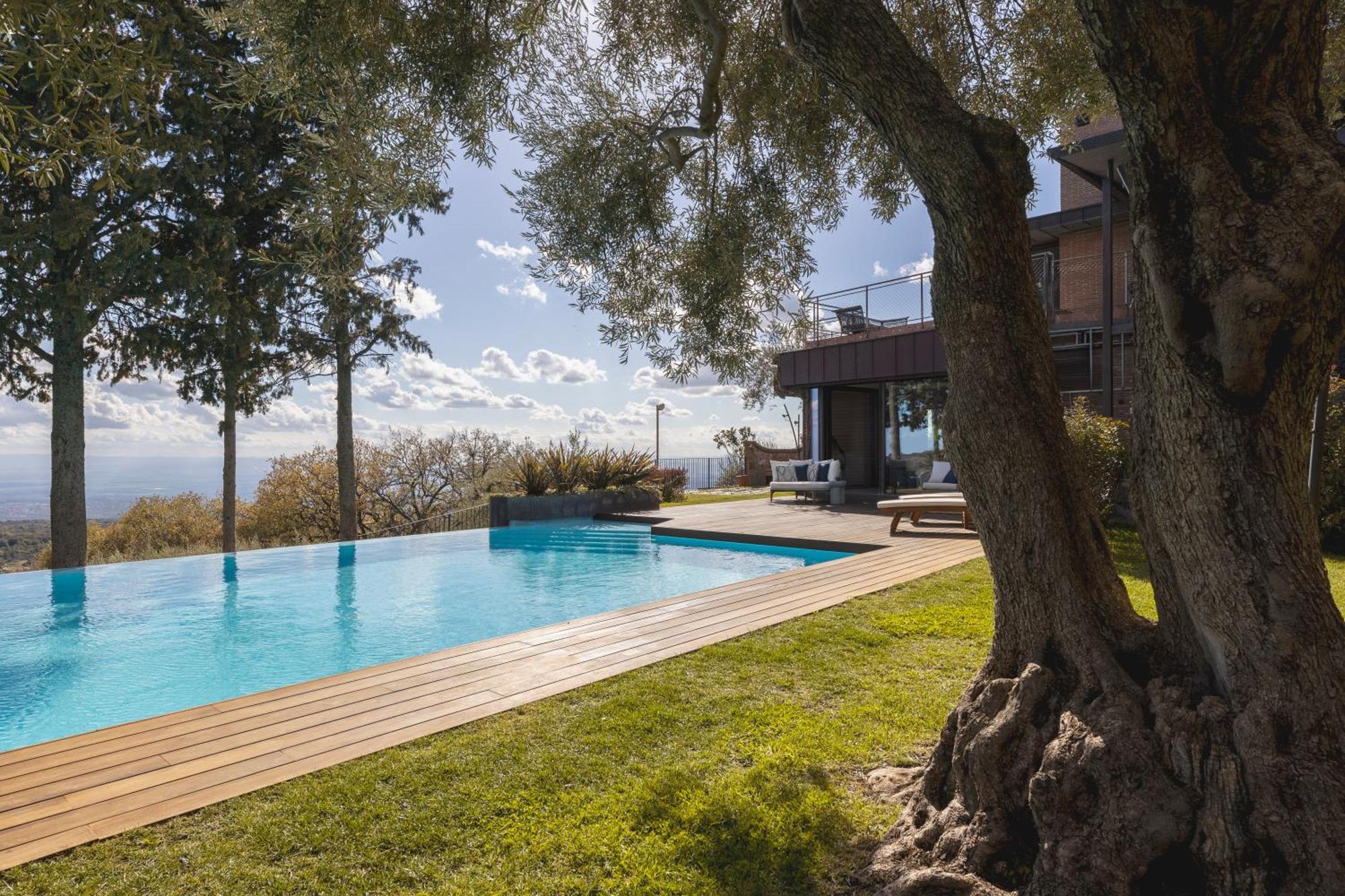 Scialaj Villa Di Lusso Sull'Etna Con Piscina E Vista Mare Ragalna 外观 照片
